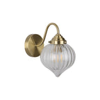 MYA0775 Mya Wall Light Antique Brass and Glass