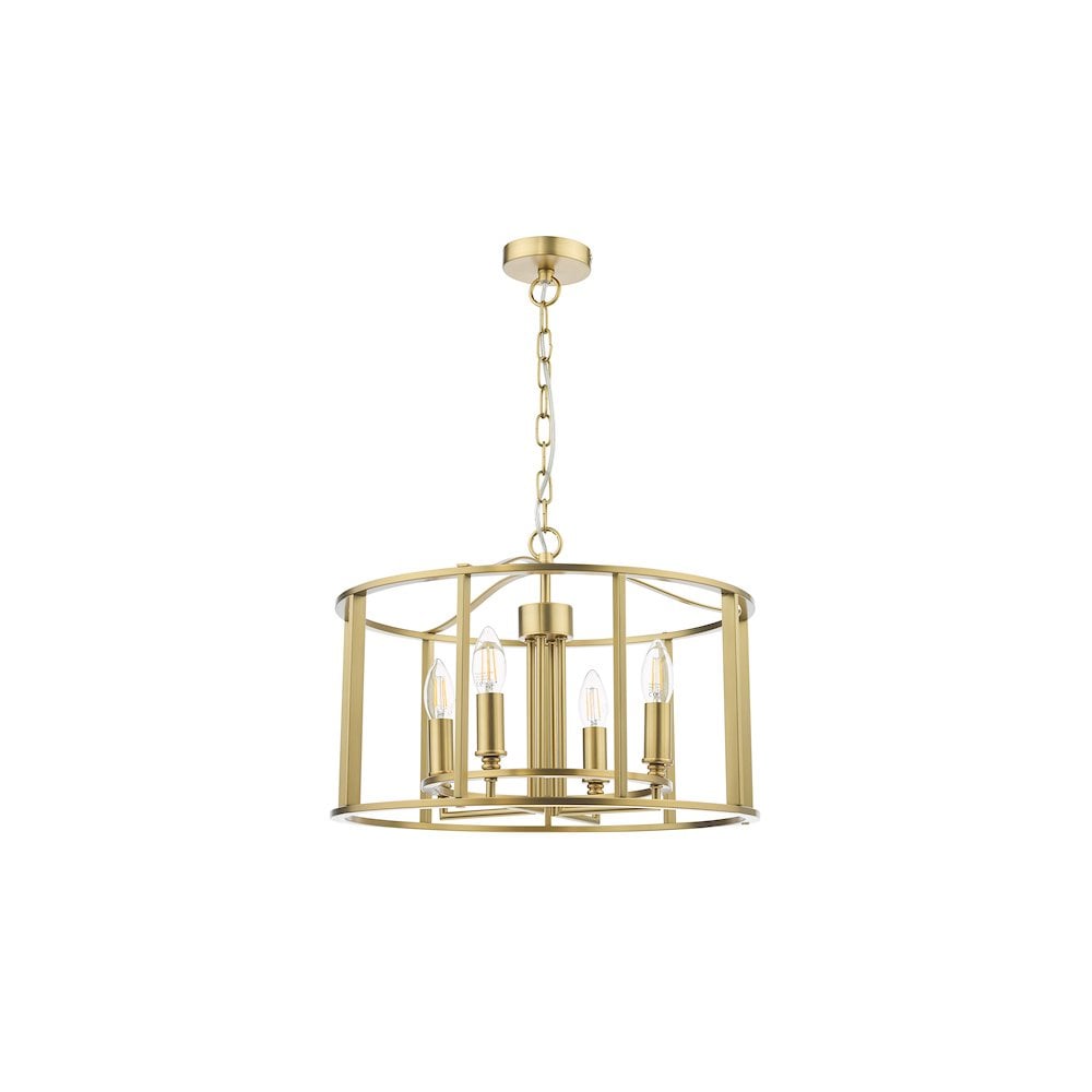 MYK0463 Myka 4 Light Pendant Brushed Bronze