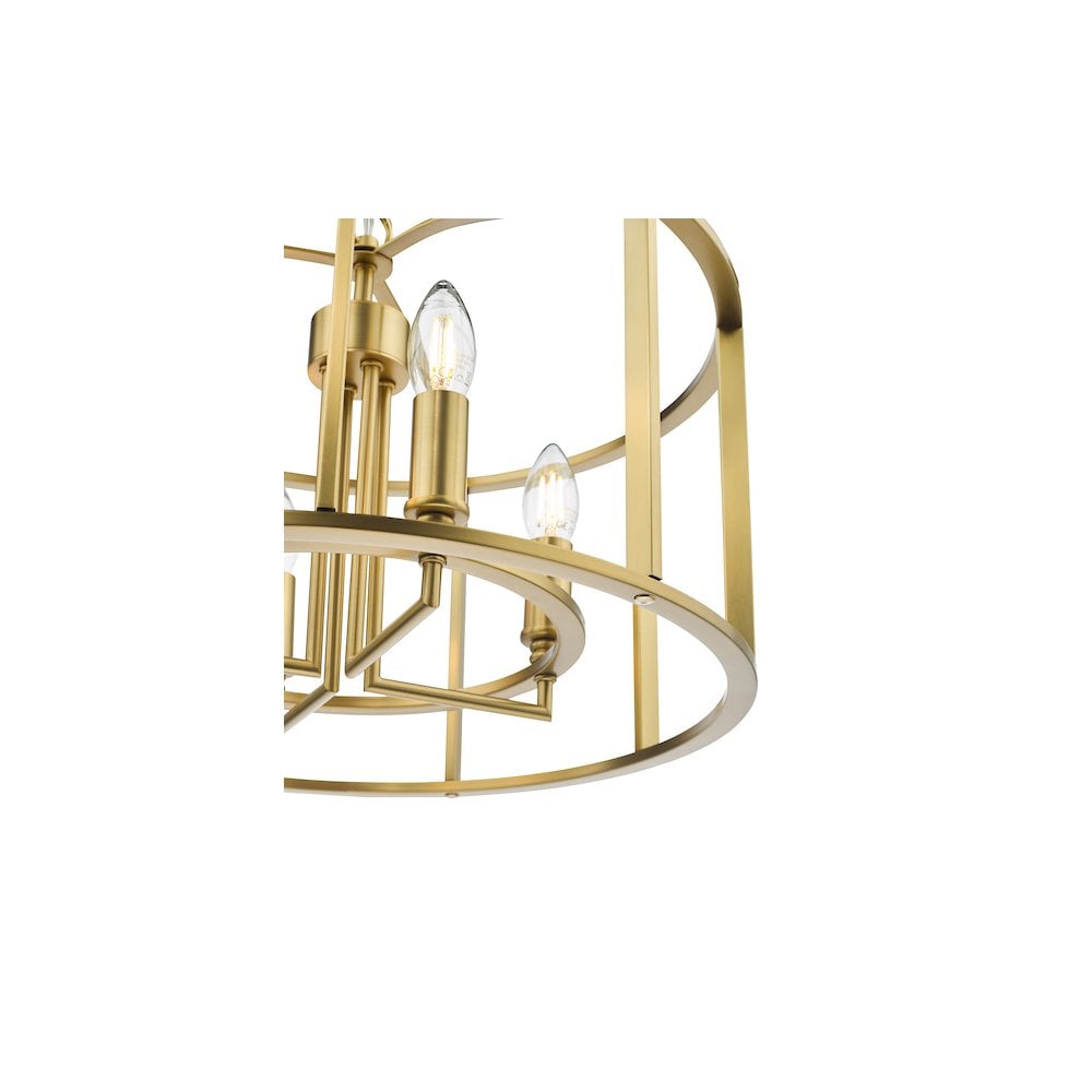 MYK0463 Myka 4 Light Pendant Brushed Bronze