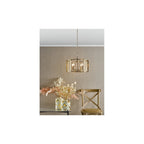 MYK0463 Myka 4 Light Pendant Brushed Bronze