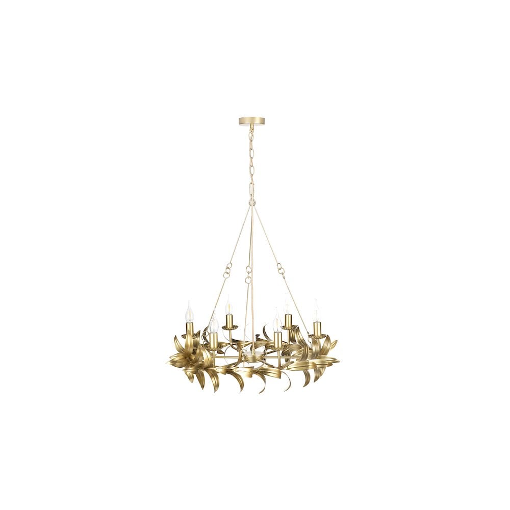 NAD0635 Nadria 6 Light Pendant Satin Gold