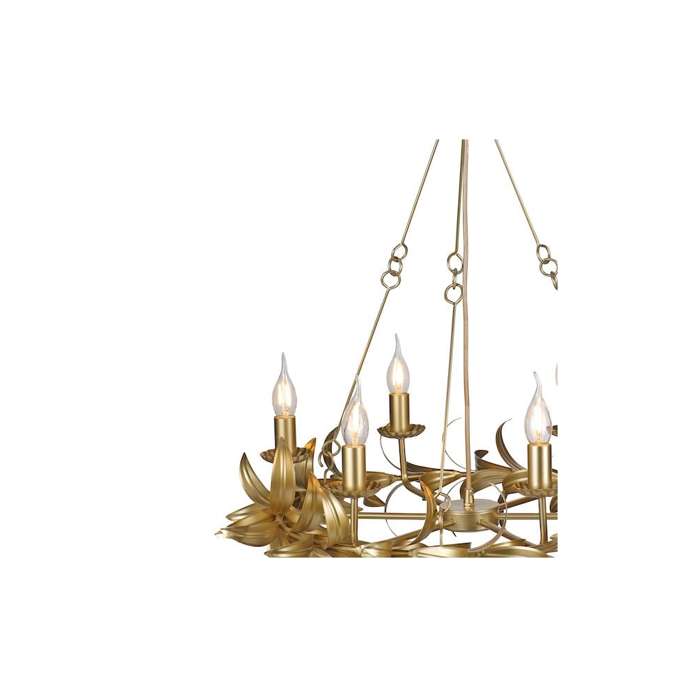 NAD0635 Nadria 6 Light Pendant Satin Gold