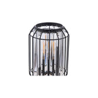 NAE4222 Naeva Table Lamp Matt Black and Crystal