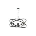 NIT0822 Nitya 8 Light Pendant Matt Black