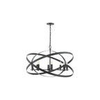 NIT0822 Nitya 8 Light Pendant Matt Black