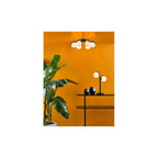 ORL4222 Orlena 2 Light Table Lamp Matt Black and Opal Glass