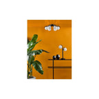 ORL4222 Orlena 2 Light Table Lamp Matt Black and Opal Glass