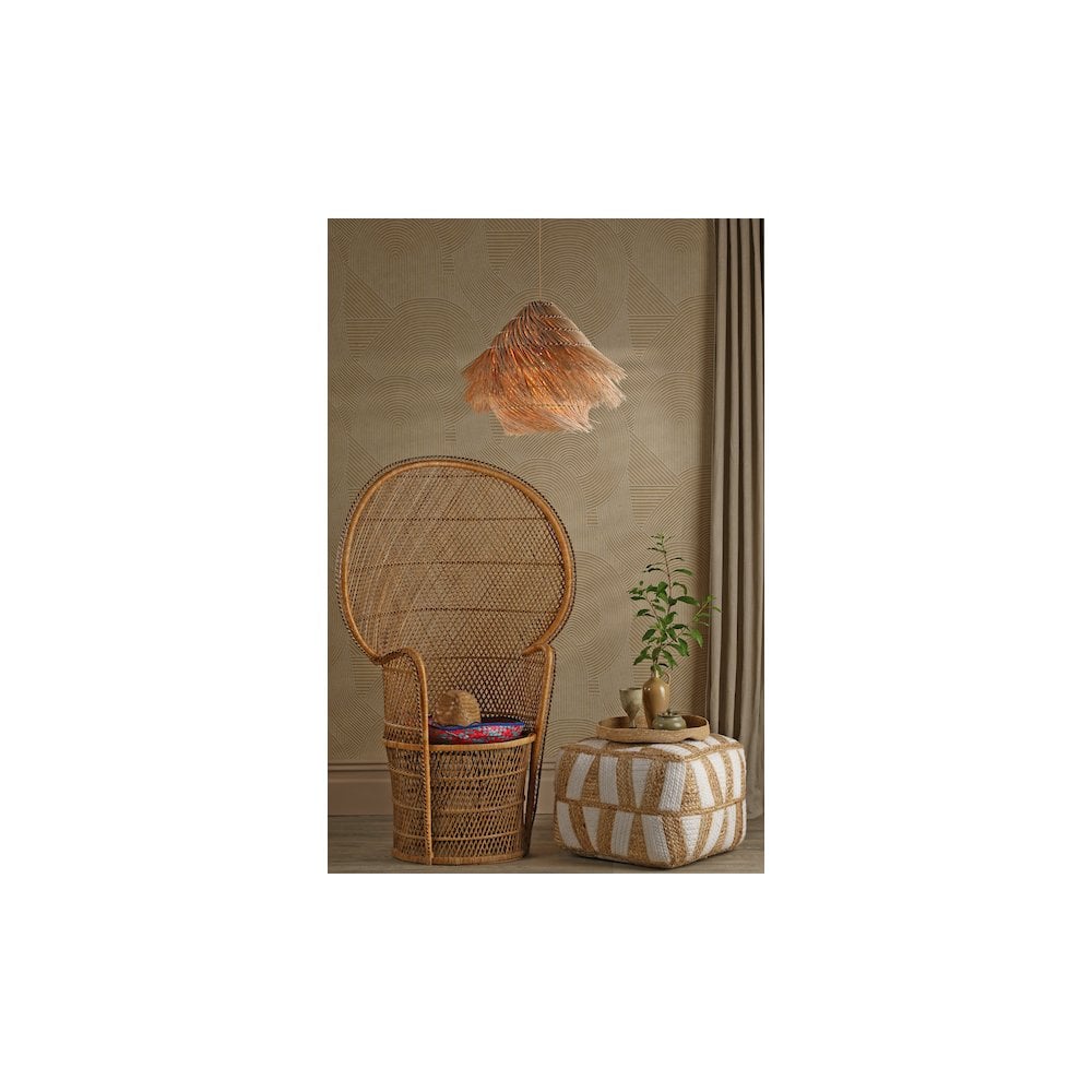 PRE0129 Preveli Pendant woven Rattan