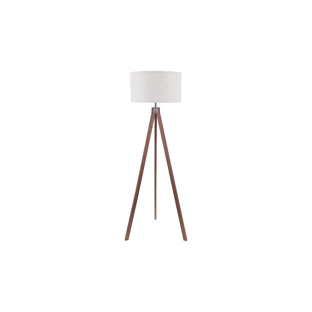 Armitage Tripod Floor  Lamp Dark Wood With Shade