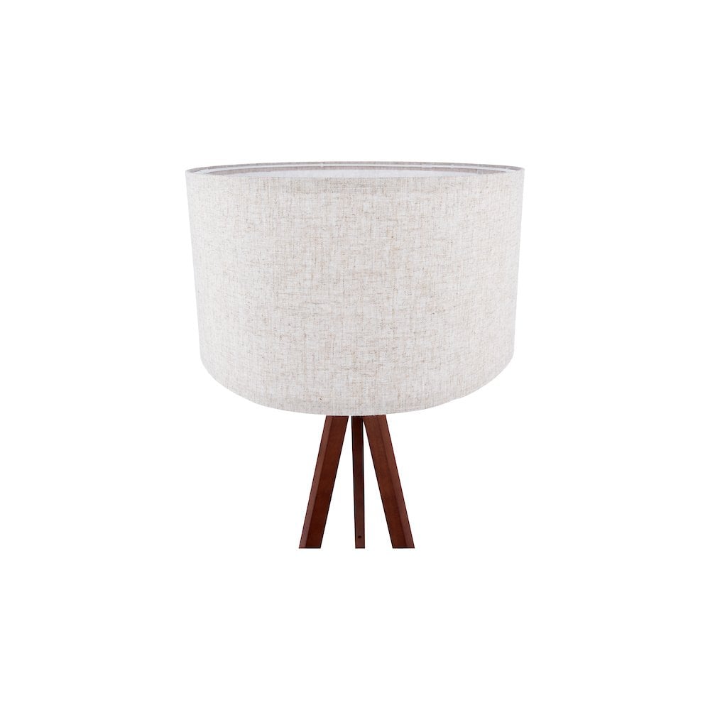 Armitage Tripod Floor  Lamp Dark Wood With Shade