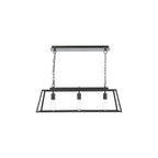 CLA0322 Claudia 3 Light Bar Pendant Matt Black