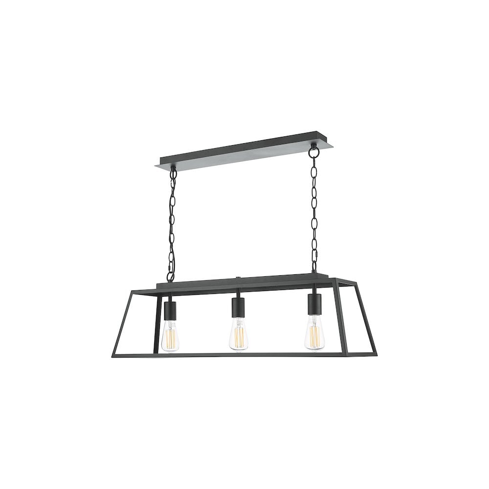 CLA0322 Claudia 3 Light Bar Pendant Matt Black