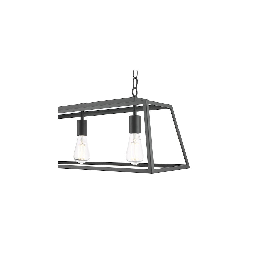 CLA0322 Claudia 3 Light Bar Pendant Matt Black