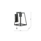 CLA0722 Claudia Wall Light Matt Black
