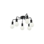 DEN0622 Dena 6 Light Flush Matt Black