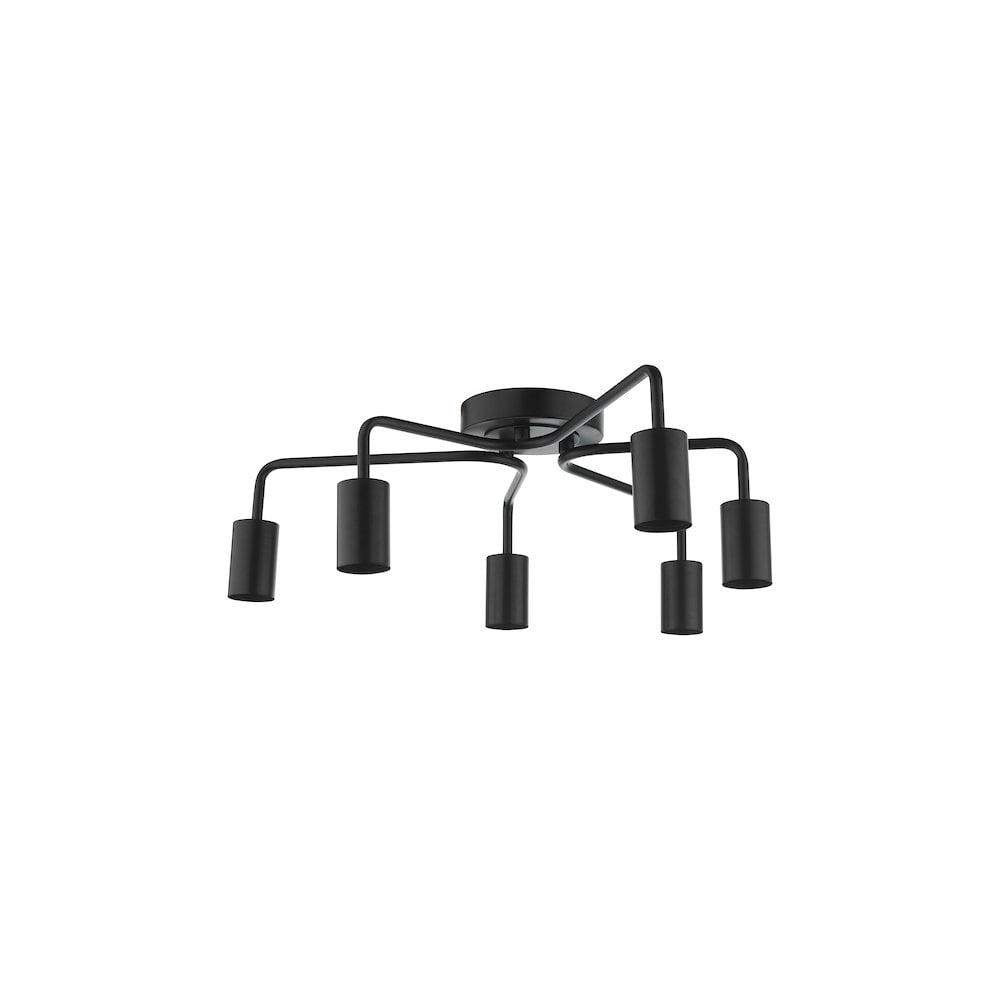 DEN0622 Dena 6 Light Flush Matt Black
