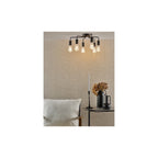 DEN0622 Dena 6 Light Flush Matt Black