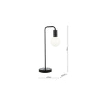 DEN4222 Dena Table Lamp Matt Black