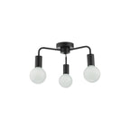 DEN5322 Dena 3 Light Flush Matt Black