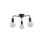 DEN5322 Dena 3 Light Flush Matt Black