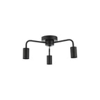 DEN5322 Dena 3 Light Flush Matt Black