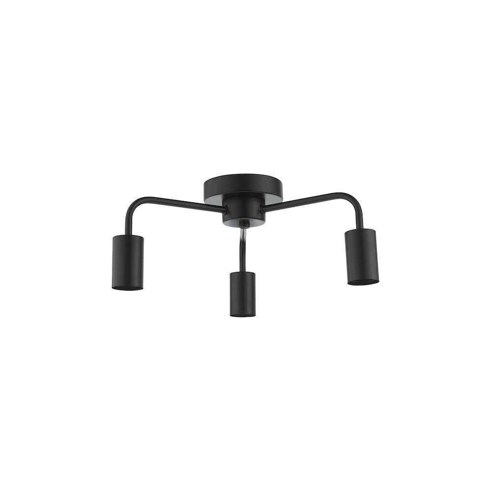 DEN5322 Dena 3 Light Flush Matt Black