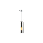 DIA0110 Diaz Pendant Smoked Glass and Polished Chrome
