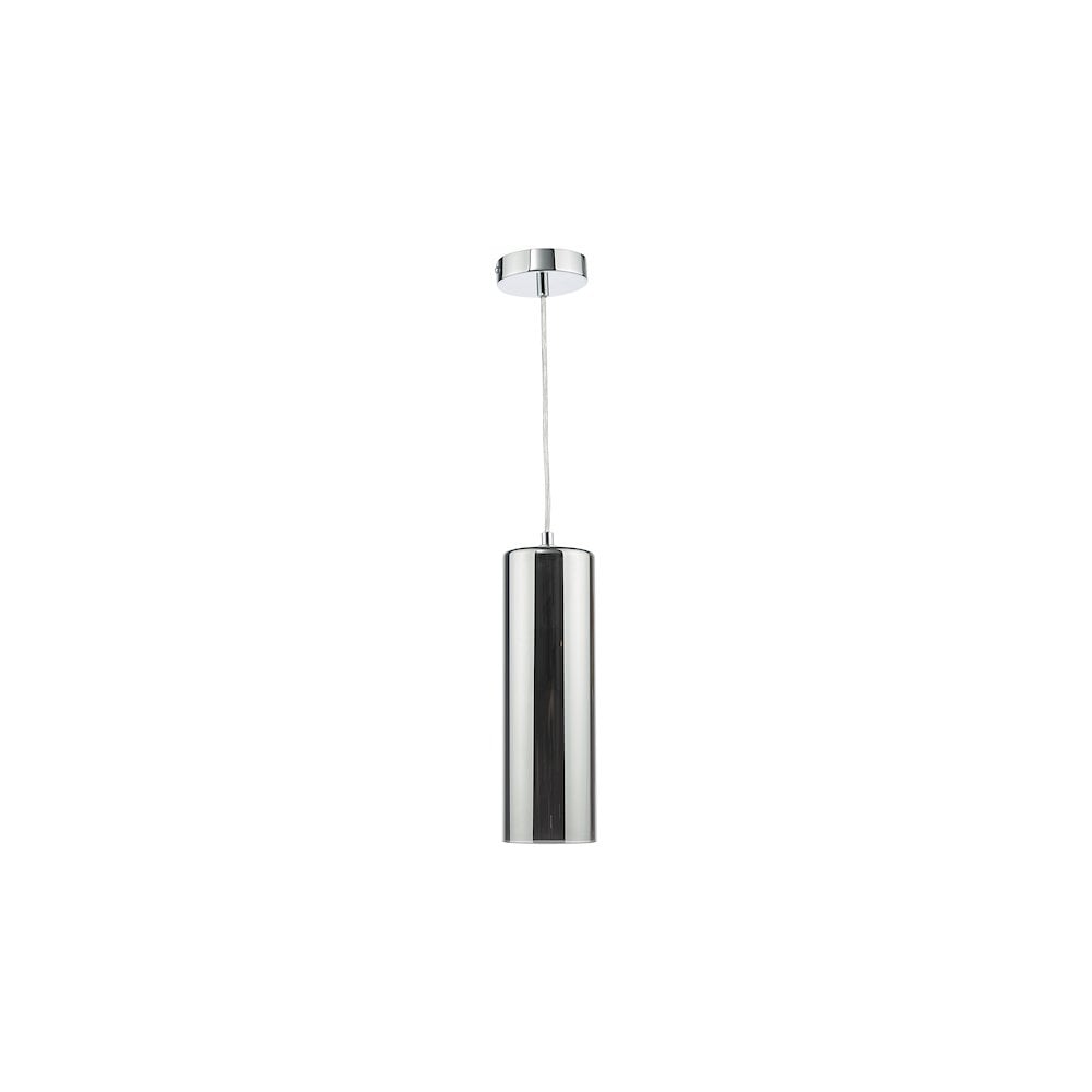 DIA0110 Diaz Pendant Smoked Glass and Polished Chrome