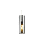 DIA0110 Diaz Pendant Smoked Glass and Polished Chrome