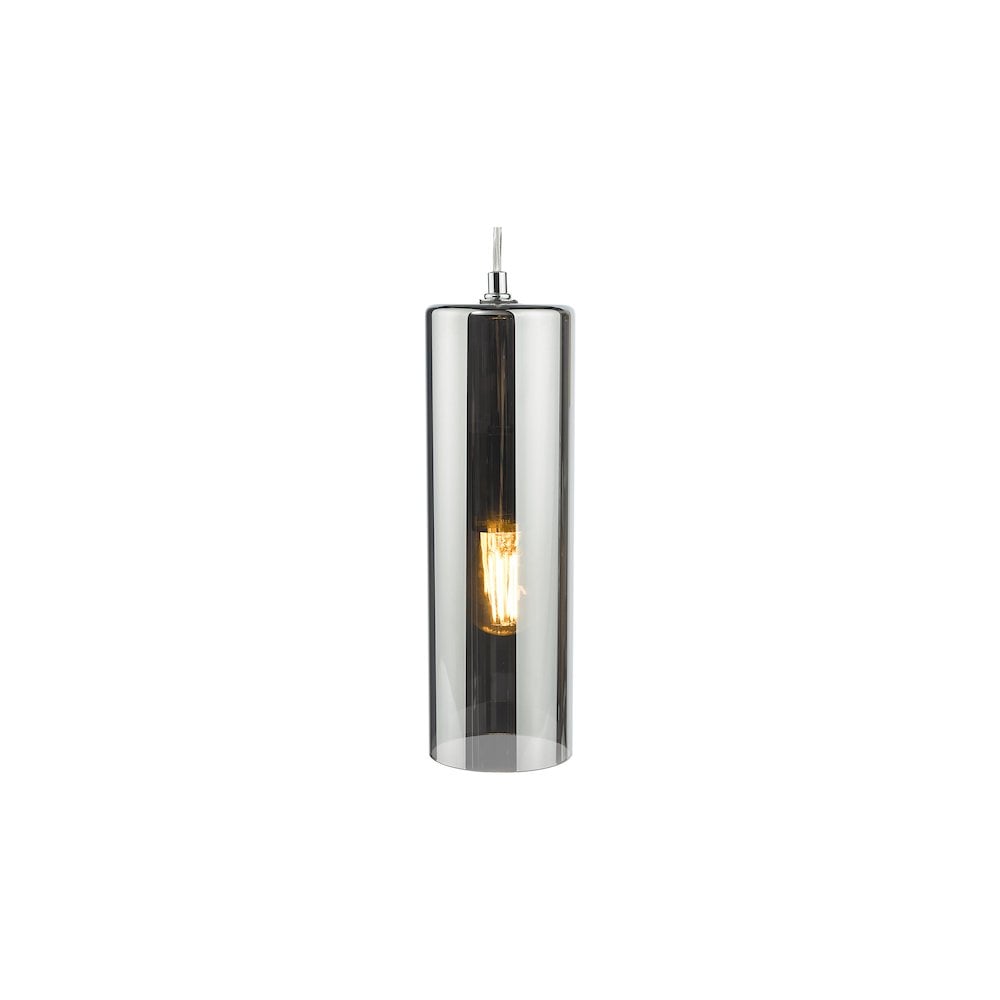DIA0110 Diaz Pendant Smoked Glass and Polished Chrome