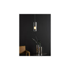 DIA0110 Diaz Pendant Smoked Glass and Polished Chrome