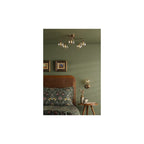FEY0763-16 Feya Wall Light Antique Bronze & Champagne Dimpled Glass