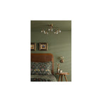 FEY0763-16 Feya Wall Light Antique Bronze & Champagne Dimpled Glass