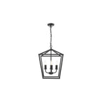 FIO0422 Fionn 4 Light Pendant Matt Black