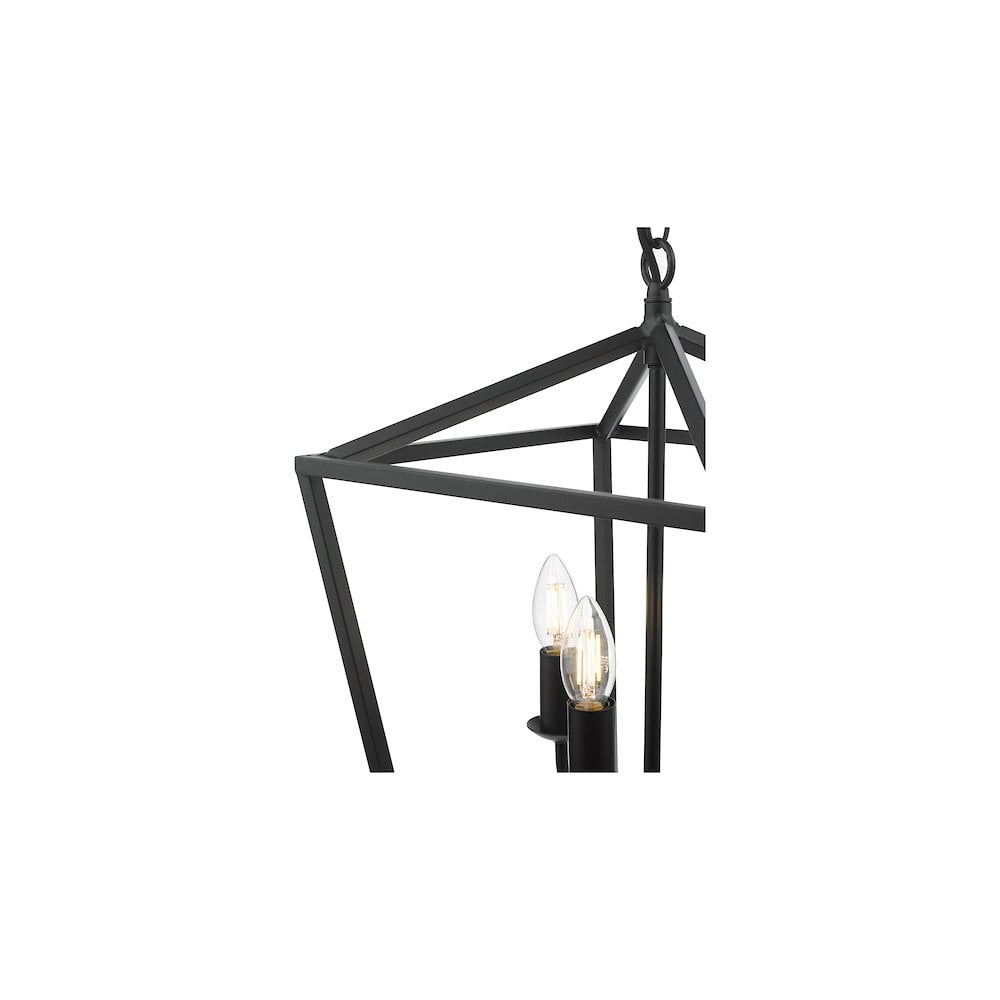 FIO0422 Fionn 4 Light Pendant Matt Black
