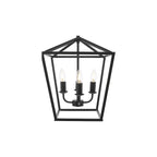 FIO0422 Fionn 4 Light Pendant Matt Black