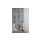 HAD0140-10 Hadano Pendant Natural Brass & Ceramic Shallow Shade