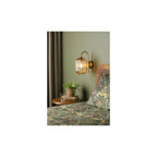 IDR0763-SAW6506 Idra Wall Light Aged Bronze and Champagne Ribbed Glass