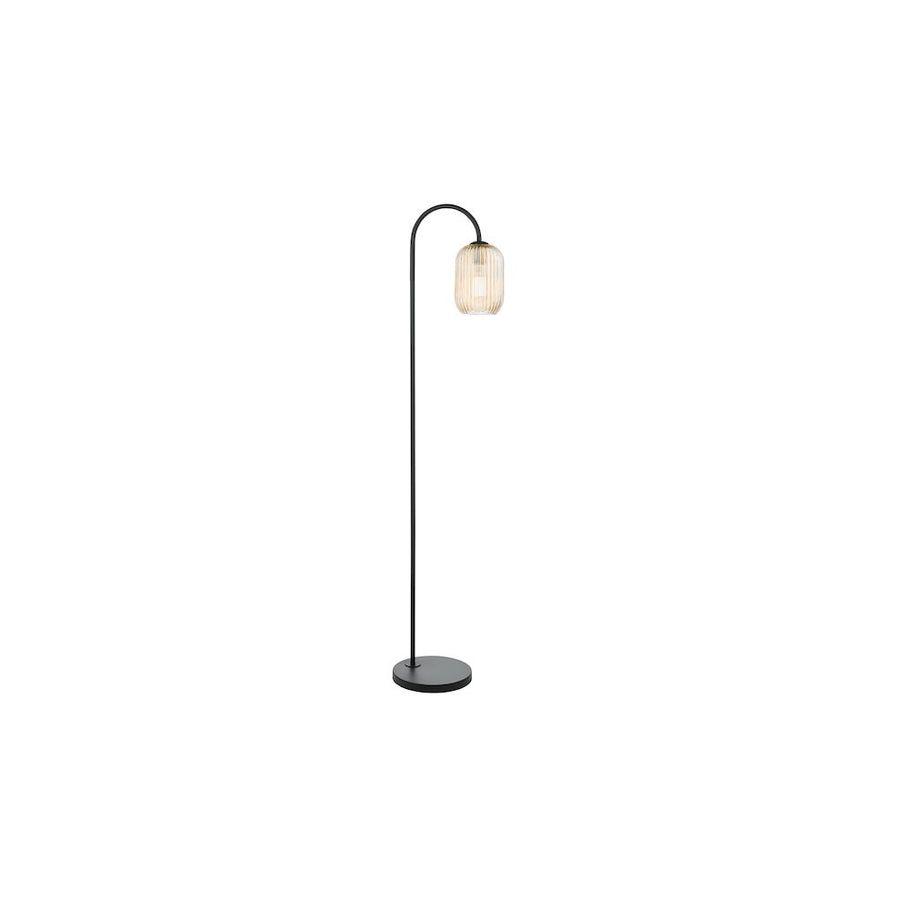 Idra Wall  Light Aged Bronze and Champagne Ribbed Glass