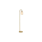 IDR4963-SAW6506 Idra Floor Lamp Aged Bronze and Champagne Ribbed Glass