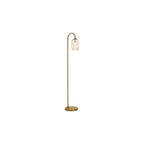 IDR4963-SAW6506 Idra Floor Lamp Aged Bronze and Champagne Ribbed Glass