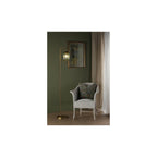 IDR4963-SAW6524 Idra Floor Lamp Aged Bronze and Green Ribbed Glass