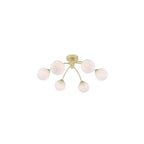 IZZ0635-17 Izzy 6 Light Semi-Flush Polished Gold & Confetti Glass