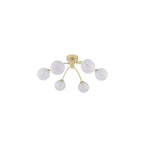 IZZ0635-17 Izzy 6 Light Semi-Flush Polished Gold & Confetti Glass