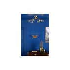 IZZ0935-16 Izzy 2 Light Wall Light Polished Gold & Champagne Dimpled Glass