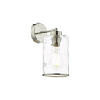 OLS0746 Olsen Wall Light Satin Chrome and Glass