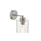 OLS0746 Olsen Wall Light Satin Chrome and Glass