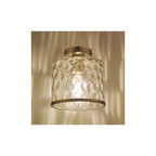OLS4846 Olsen Semi-Flush Satin Chrome and Glass