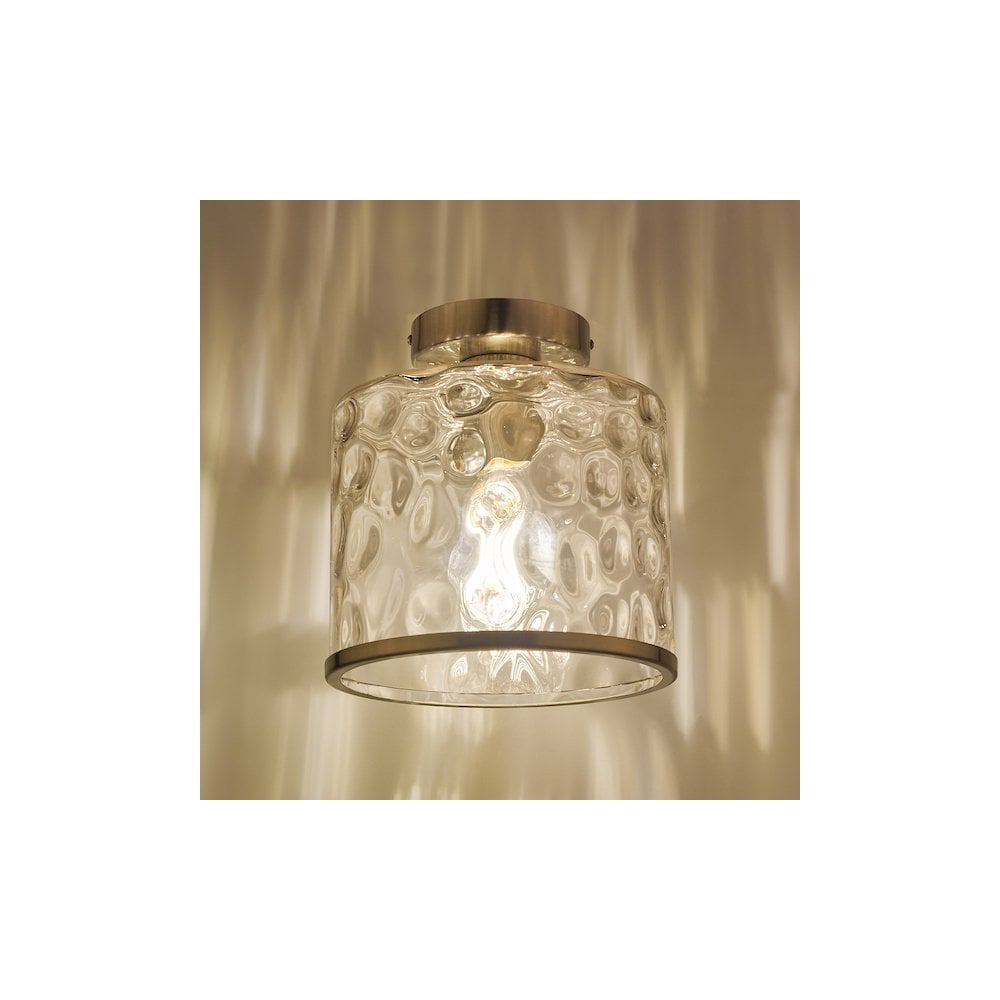 OLS4846 Olsen Semi-Flush Satin Chrome and Glass