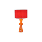 RHE4225 Rheneas Table Lamp Red Glass With Shade